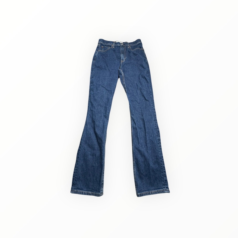 Abercrombie & Fitch Jeans Women 28x31 Blue Slim Straight‎ Denim Workwear